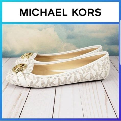 michael kors fulton flats vanilla|Michael Kors Fulton Moc Flats .